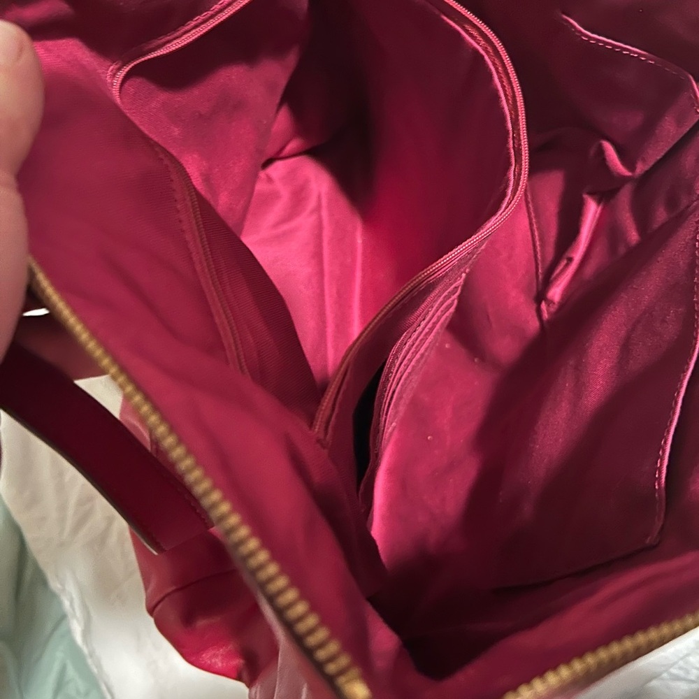 Fossil Deep red Tote Bag